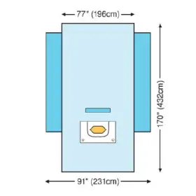 6687 3m Healthcare Steri-drape Craniotomy Drape With Ioban 2 Incise Pouch 10/cs