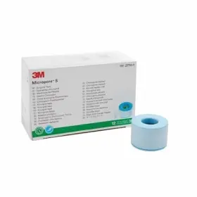 2770-1 3m Micropore Medical Tape Small Blue 1 Inch X 5-1/2 Yard