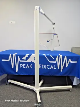 Os-615d Aadco Medical - Rayshield Adjust-a-height Pivoting Over-table Barrier