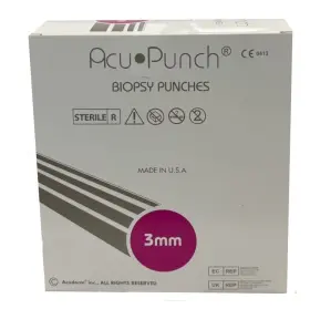 P350 Acuderm Inc. 50-pieces Acu-punch Biopsy 3mm Punches Sterile