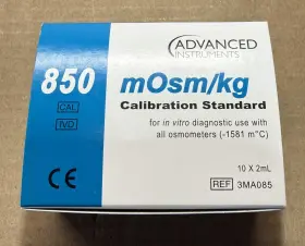 3ma085 Advanced Instruments Osmometer Calibration Standard 850 Mosm/kg