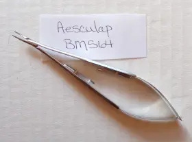 Bm564 Aesculap Castroviejo Needle Holder Slight Curve 145 Mm 5-3/4