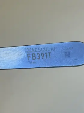 Fb391t Aesculap De Bakey Atraumata Atraumatic Forceps Straight Titanium #2