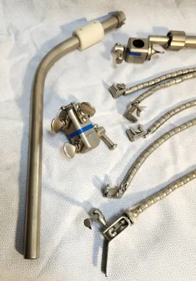 Ff282 Aesculap Leyla Brain Retractor Set Parts Lot 12 With A Tray #2 Ff282 Aesculap Leyla Brain Retractor Set Parts Lot 12 With A Tray #2