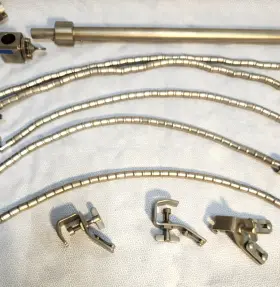 Ff282 Aesculap Leyla Brain Retractor Set Parts Lot 12 With A Tray #3 Ff282 Aesculap Leyla Brain Retractor Set Parts Lot 12 With A Tray #3