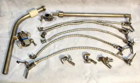 Ff282 Aesculap Leyla Brain Retractor Set Parts Lot 12 With A Tray Ff282 Aesculap Leyla Brain Retractor Set Parts Lot 12 With A Tray