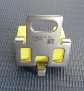 Jg344 Aesculap Silicone Clamp Holder Yellow Depth 12 Mm Excellent Condition #2