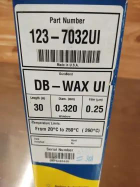 122-7032ui Agilent Db-wax Ui Ultra Inert 30 M 0.32 Mm 0.25 #2