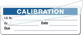 Op-7939 Ahlrsyy Calibration Labels - Self Laminating In Protective Cover Book Blue #2