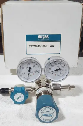 Y12n245g350-ag Airgas N245g350 Model Brass High Purity Two Stage Pressure Regulator Wi