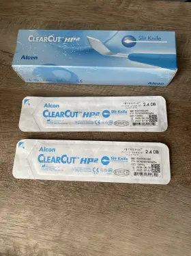 8065982465 Alcon Clear Cut Hp2 Intrepid Micro Coaxial 2.4 Dual Bevel Slit Knife