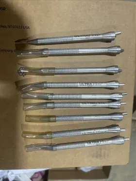 832114 Alcon Lot Of 9 Ultraflow Handpieces With Tips