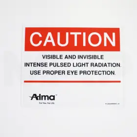 Plgg24090900 Alma 02 Laser Ipl Treatment Caution Eye Protection Sign 7.5 X 9in