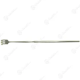 1160 Aloe X Rigid Neck Rake Retractor 3 Prong Blunt 6in 11-60
