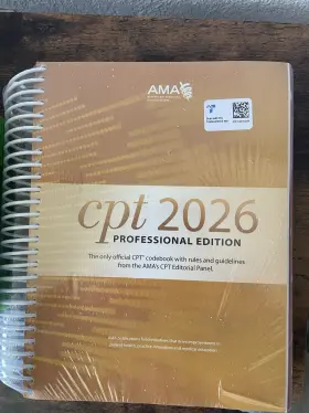 Ep054126 Ama Cpt 2026 Professional Edition Spiral Bound Medical Codebook