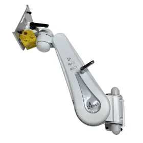 Ahm-057 Amico White Ahm Adjustable Height Articulating Monitor Arm Mount
