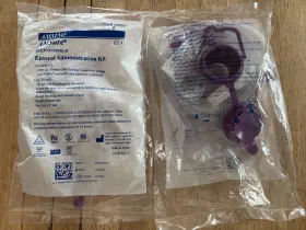 Enf1200 Amsino Amsure - Lot Of 2 Enteral Administration Kits Exp-2030