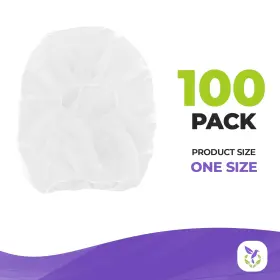 Amz Medical Supply 993933105149 Disposable Hood Caps One Size. 100 Pack Of White Polypropylene Surgical #2