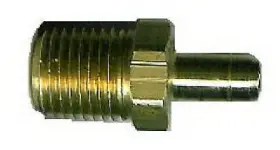 57068-0202 Anderson Metals Corp 10 Pack - Brass Mini Hose Barb Insert 1/8 Id X 1/8- Inch Mpt -57068-0202