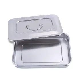 Annwah 799953835790 Medical Surgical Trays Stainless Steel Dental Instruments Tray Organizer Hold