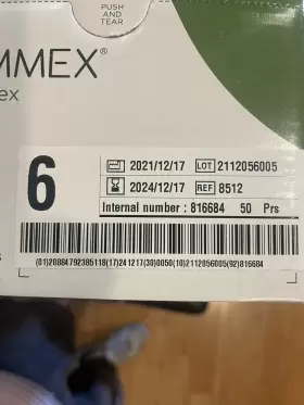816684 Ansell 1 Box Gammex Non-latex Surgical Gloves Powder-free Size 6 50 Pairs #3