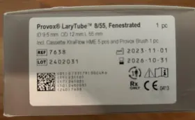 Ref-7638 Atos Medical Provox Larytube 8/55 Fenestrated Ref 7638 One 1 Piece Exp 10/31/26 #2