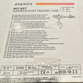 0120-18-2.5 Avanos Mic-key Gastrostomy Low-profile G-tube 18 Fr 2.5 Cm
