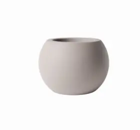 Afm501080n Avera 2 Pack - Sphere Planter Natural Cement 8 Inch