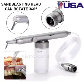 101160006ps Azdent Dental Aluminum Oxide Micro Blaster Air Abrasion Microetcher Sandblaster 2 Holes