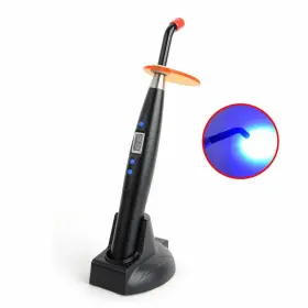 1070800706 Azdent Dental Wireless Cordless Led Curing Light Lamp 1200mwc Resin Cure Black