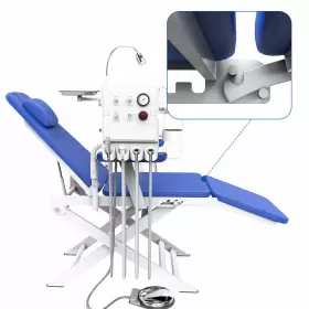 1280200301c Azdent 1083000102c/1280200301c Portable Mobile Dental Delivery Unit System Air Compressor/ Chair Turbine 4holes #3