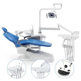 1107100206c Azdent 1107100206c/117006072c Dental Unit Chair Dc Motor Computer Controlled Pu Leather Handpiece Kit 4 Hole