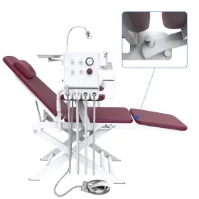 117009007c Azdent Portable Dental Delivery Unit Air Compressor Rolling Case Suction/chair Turbine #2