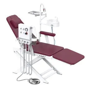117009007c Azdent Portable Dental Delivery Unit Air Compressor Rolling Case Suction/chair Turbine