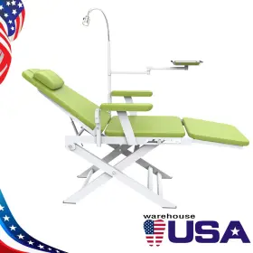 117010004c Azdent Dental Mobile Delivery Unit Air Compressor Saliva Eject/portable Folding Chair