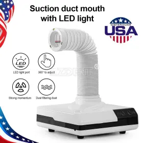 Azdent 635648364032 Portable Dental Lab Led Desktop Dust Collector Extractor Machine Vacuum Cleaner