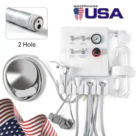 Azdent 761330654218 Azdentportabledental Turbine Unit Weak Suction Work With Air Compressor 2 Holes