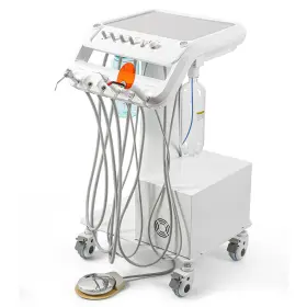 B033 Azdent Dental Mobile Delivery Unit Air Compressor Suction Curing Light Scaler 4holes