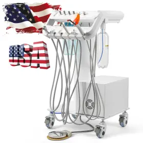 Dj117002008 Azdent Dental Delivery Unit Cart With Air Compressor Woodpecker Scaler Led Curing Light
