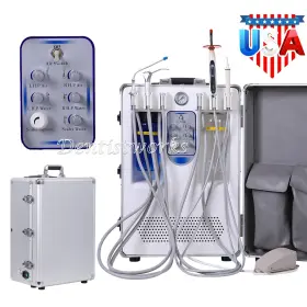 G1020100911 Azdent Portable Dental Delivery Unit Suction Air Compressor Scaler For Dear Friend
