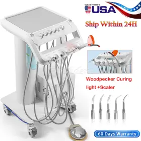 Jm1114007003 Azdent Portable Dental Delivery Unit Syringe Suction Turbine With Air Compressor Ups