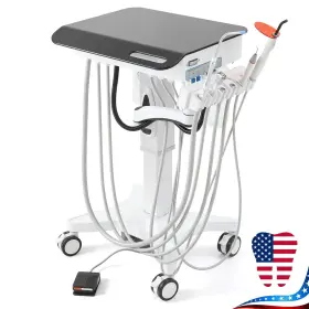Kyj118030002c Azdent Dental Mobile Delivery Cart Unit System With Curing Light /silent Air Compressor