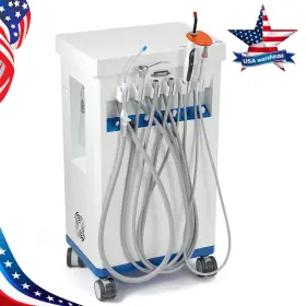 Pgt119005035 Azdent Fda Portable Dental Delivery Unit Syringe Suction Turbine With Air Compressor