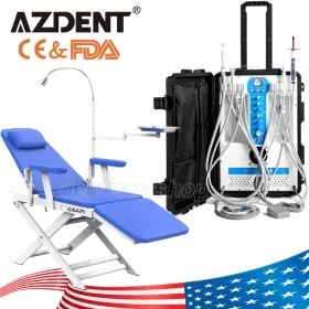 Wlj117010006 Azdent Dental Delivery Unit P206s High Suction Air Compressor Scaler Curing Light/chair