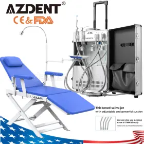 Wlj117010012 Azdent 4h Dental Mobile Delivery Unit Air Compressor Strong Suction P204/portable Chair