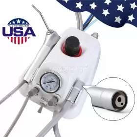 Wlj1280200201 Azdent Dental Turbine Unit 3 Way Syringe Work With Air Compressor 2/4 Holes Ups #2