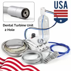 Wlj1280200201 Azdent Dental Turbine Unit 3 Way Syringe Work With Air Compressor 2/4 Holes Ups