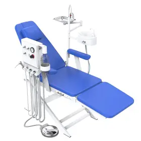 Wlj1280200401 Azdent Portable Dental Delivery Unit Case Air Compressor Syringe Suction 4hole/chair