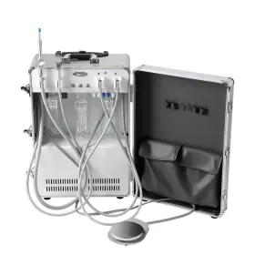 Y117010013 Azdent Portable Dental Delivery Unit With Air Compressor Suction System Mobile Case #3