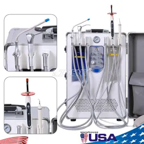 Y41830106 Azdent Dental Mobile Portable Delivery Unit Air Compressor /brushless Implant Motor